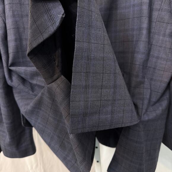 Oak Hill Blazer Mens 2XLT 50L 52L Blue Plaid Two Button - Picture 12 of 12